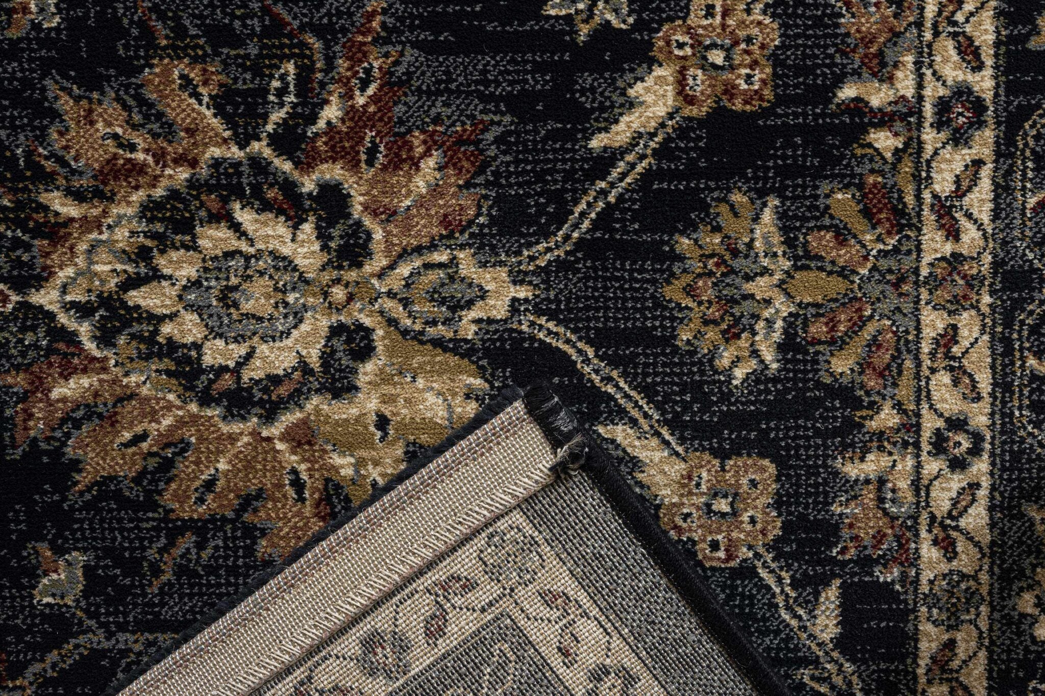 Da Vinci Isfahan Floral Navy Rug