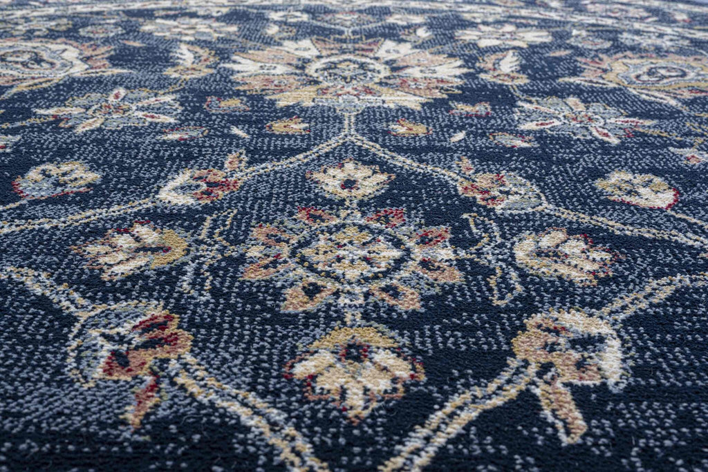 Da Vinci Isfahan Floral Navy Rug