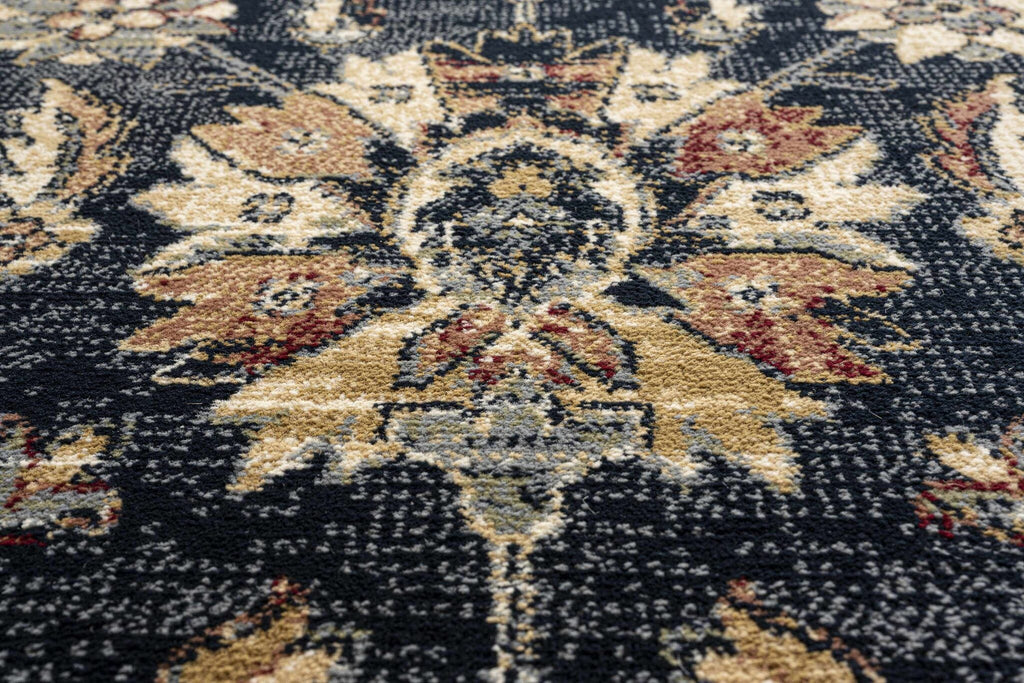 Da Vinci Isfahan Floral Navy Rug