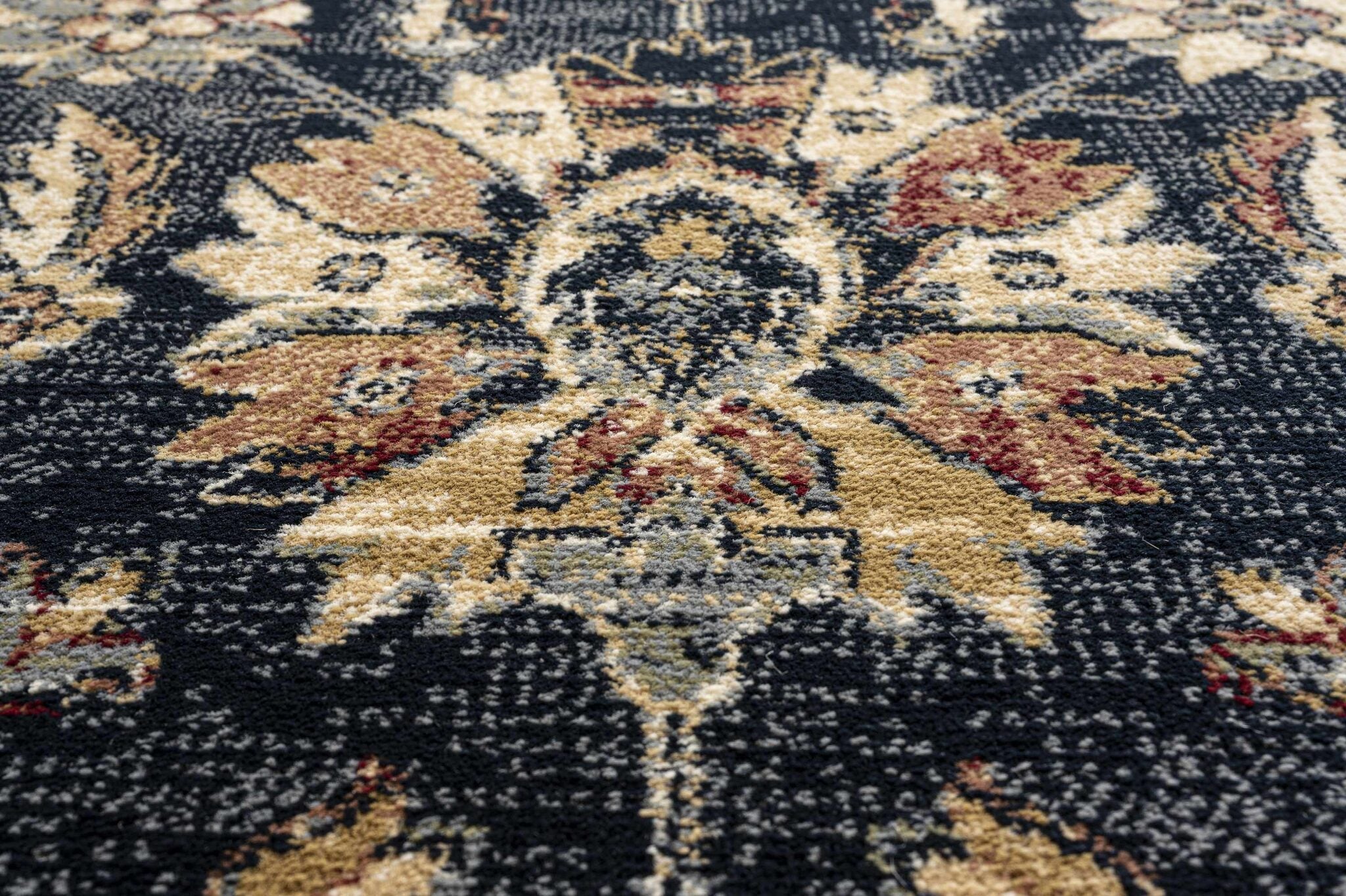 Da Vinci Isfahan Floral Navy Rug
