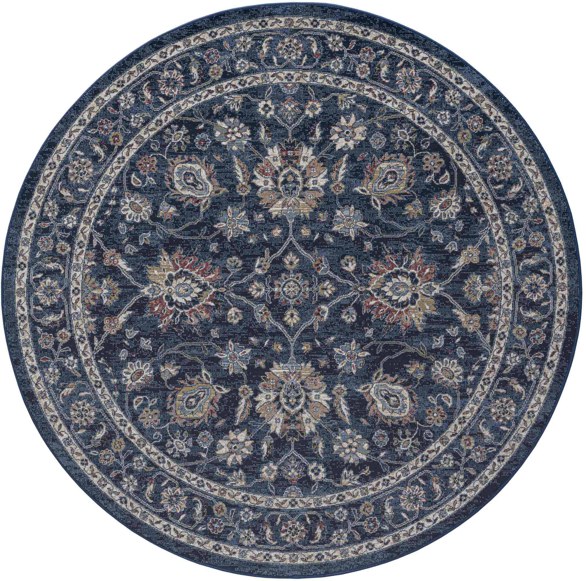 Da Vinci Isfahan Floral Navy Rug