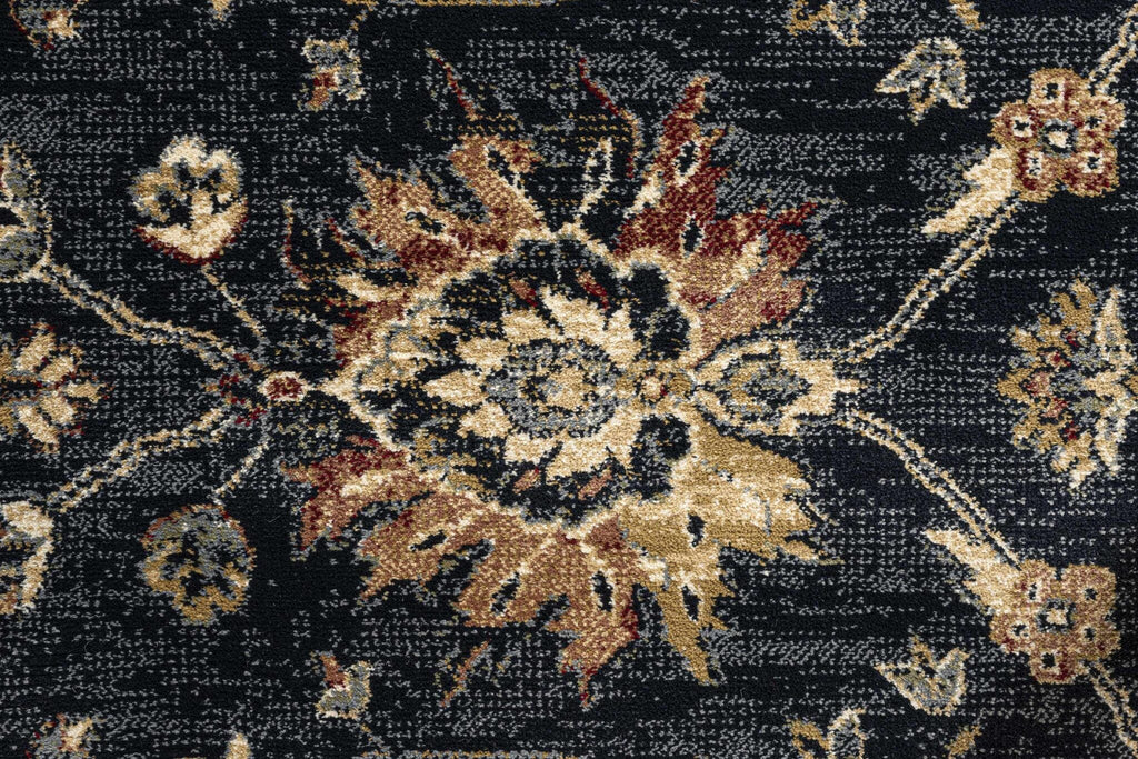Da Vinci Isfahan Floral Navy Rug