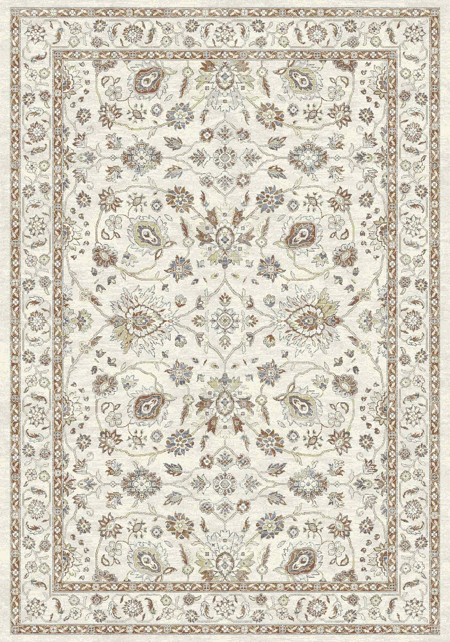Da Vinci Isfahan Floral Cream Rug