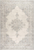 Da Vinci Faded Medallion Ivory Rug
