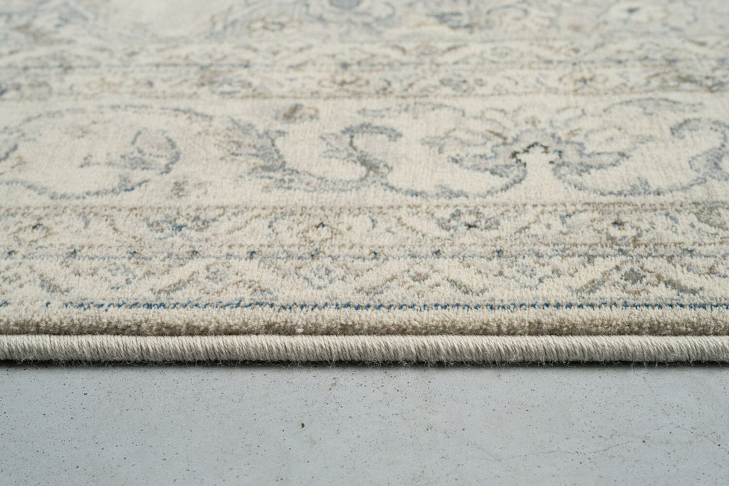 Da Vinci Faded Medallion Ivory Rug