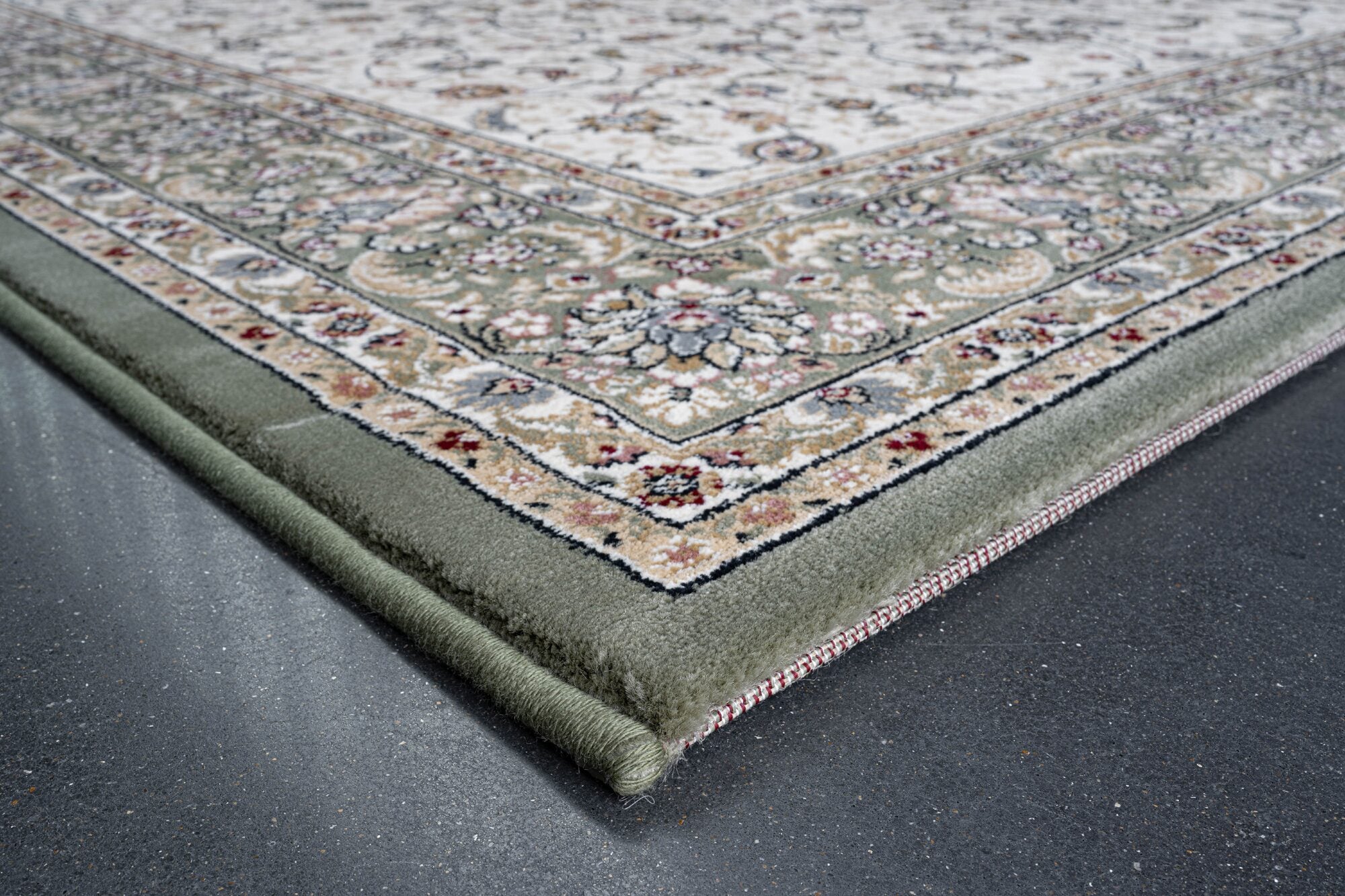 Da Vinci Classic Kashan Green Rug
