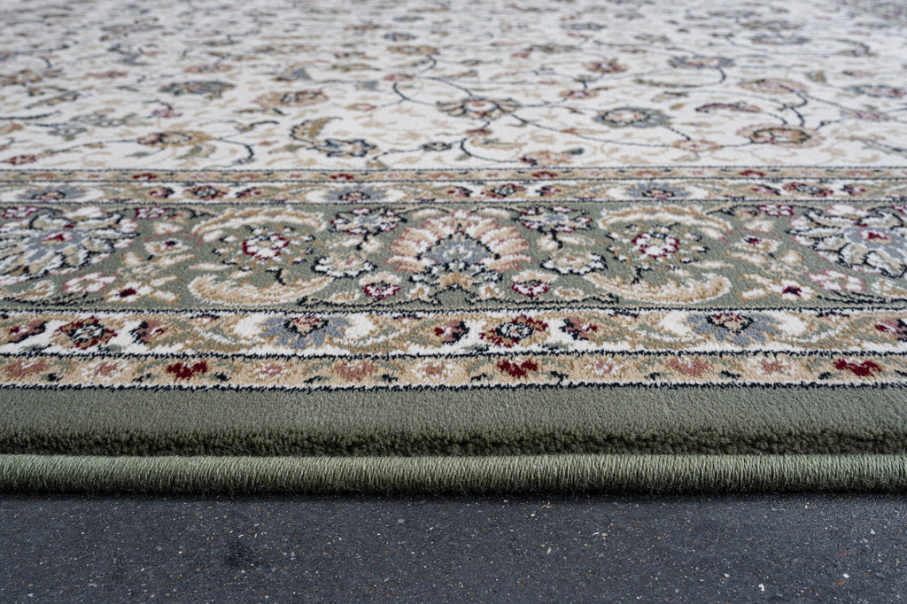 Da Vinci Classic Kashan Green Rug