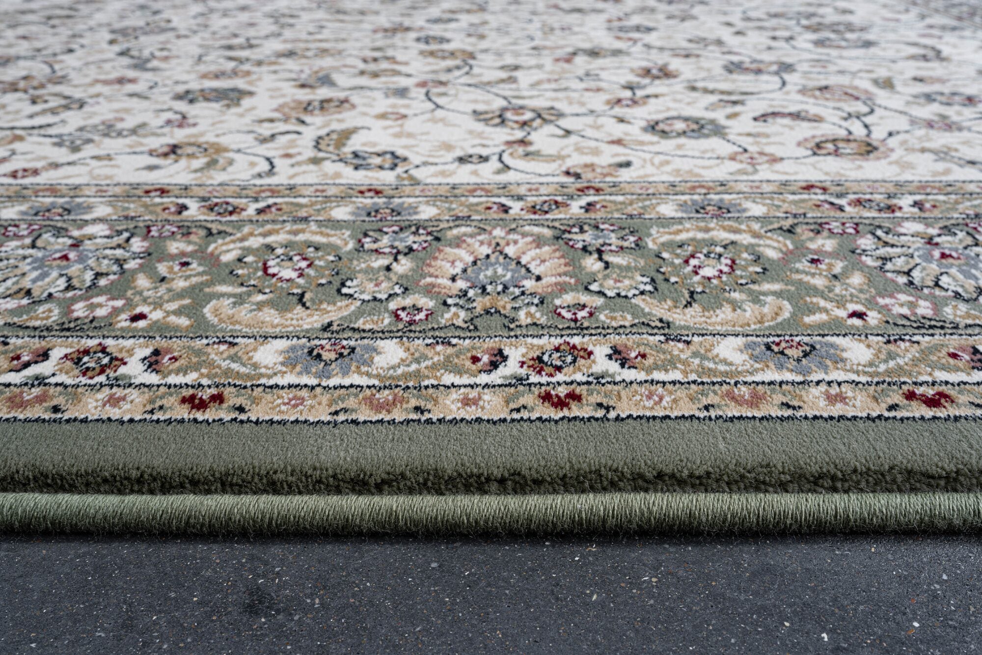 Da Vinci Classic Kashan Green Rug