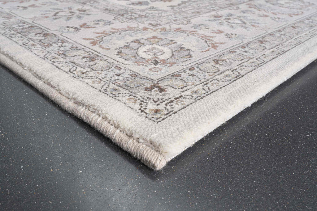 Da Vinci Tabriz Medallion Cream Rug