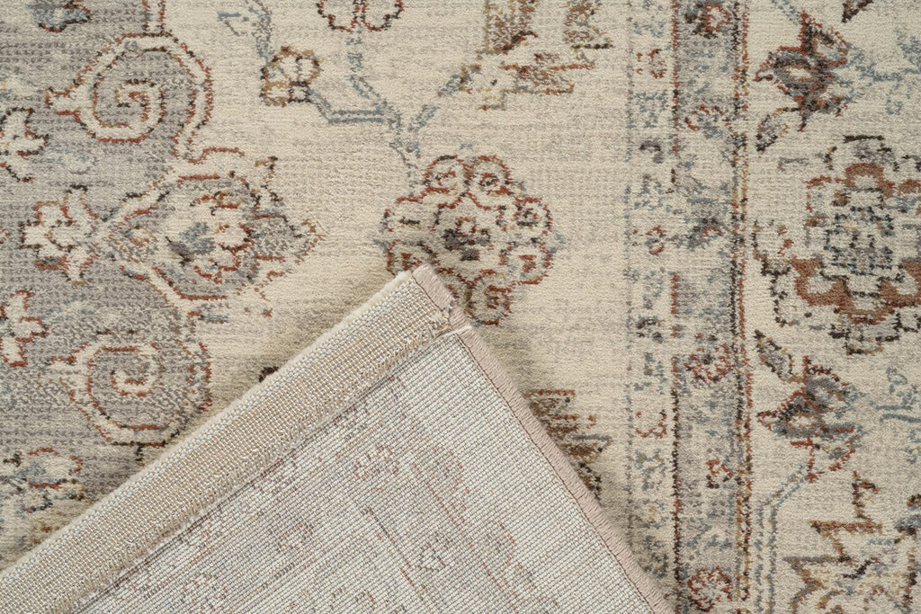 Da Vinci Antique Wash Medallion Beige Rug