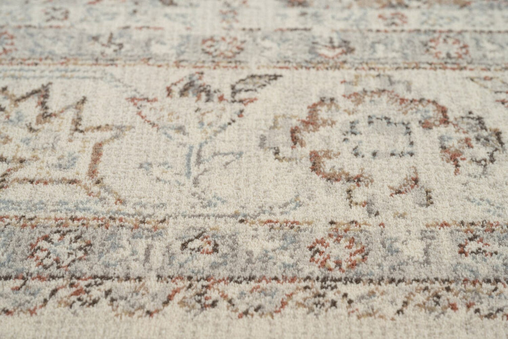 Da Vinci Antique Wash Medallion Beige Rug
