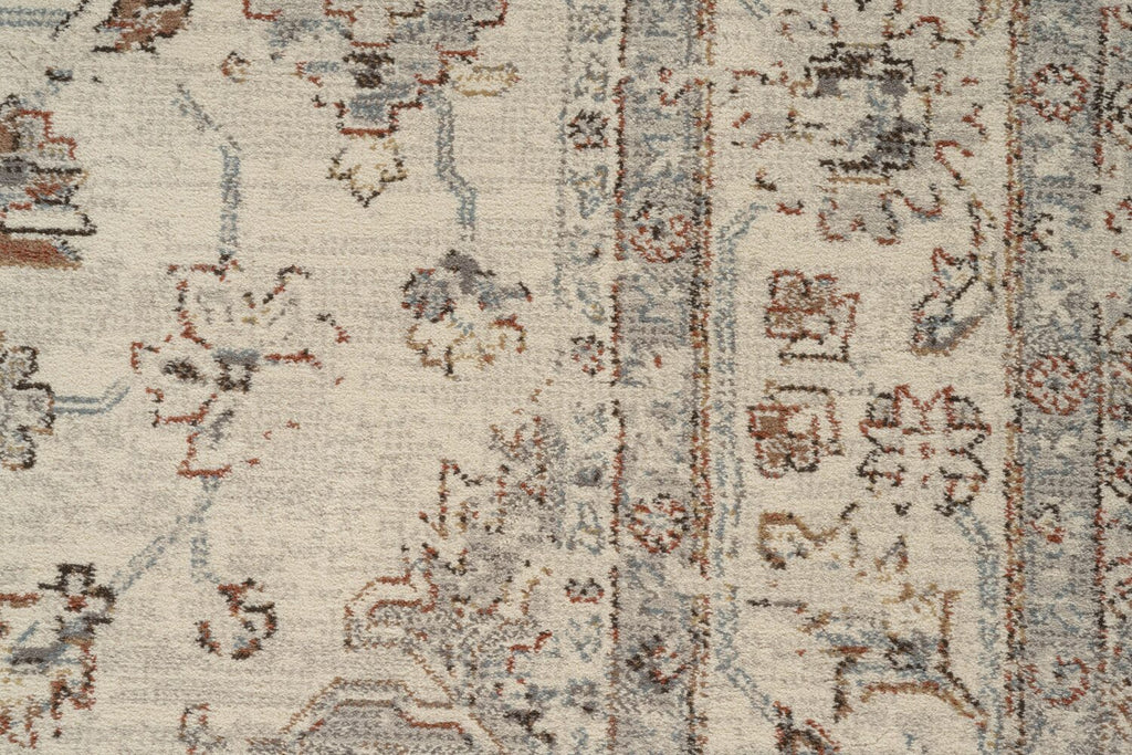 Da Vinci Antique Wash Medallion Beige Rug