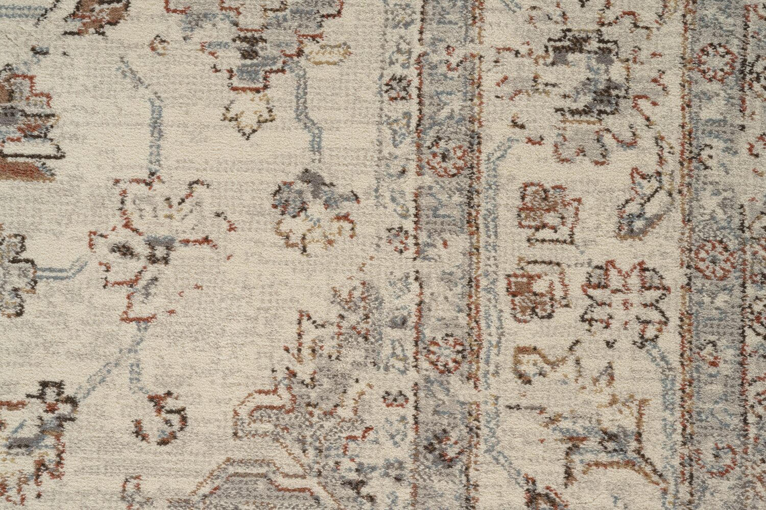 Da Vinci Antique Wash Medallion Beige Rug
