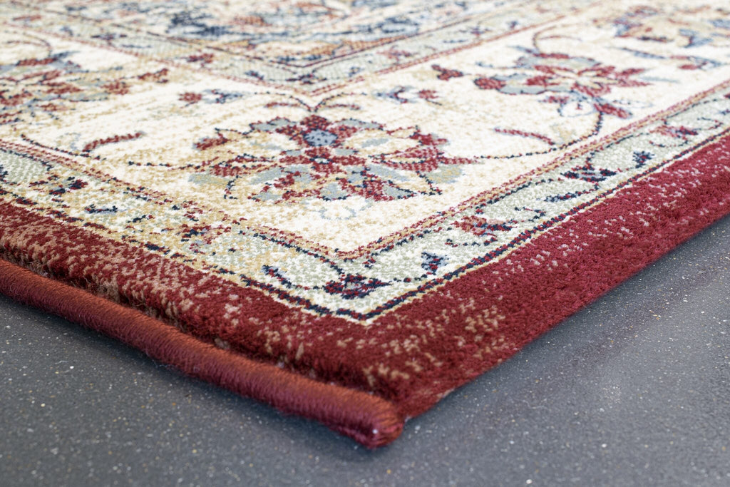 Da Vinci Kerman Medallion Red Rug
