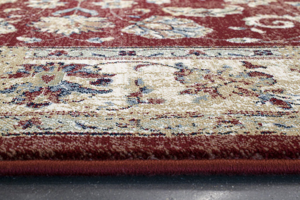 Da Vinci Kerman Medallion Red Rug