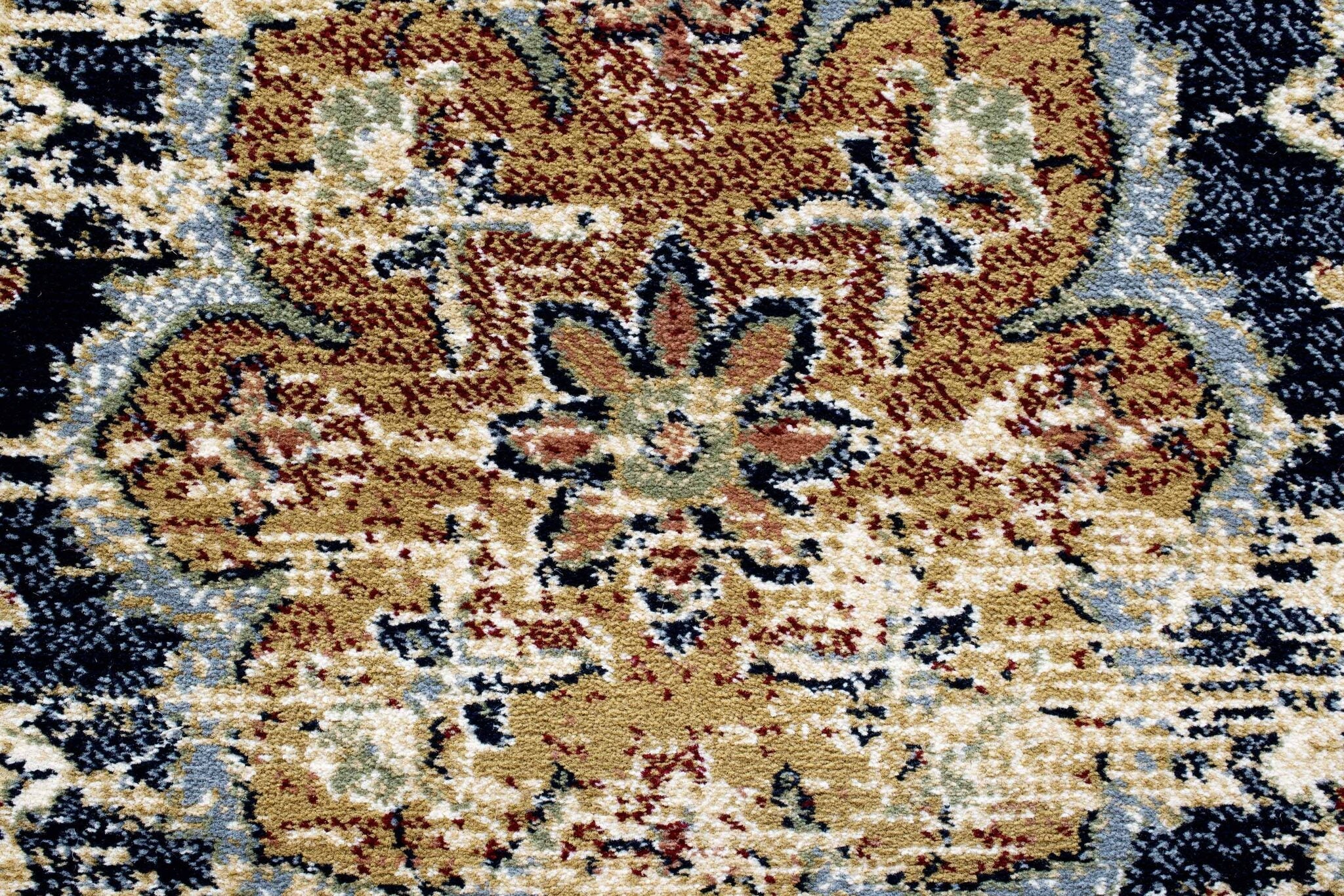 Da Vinci Kerman Medallion Red Rug