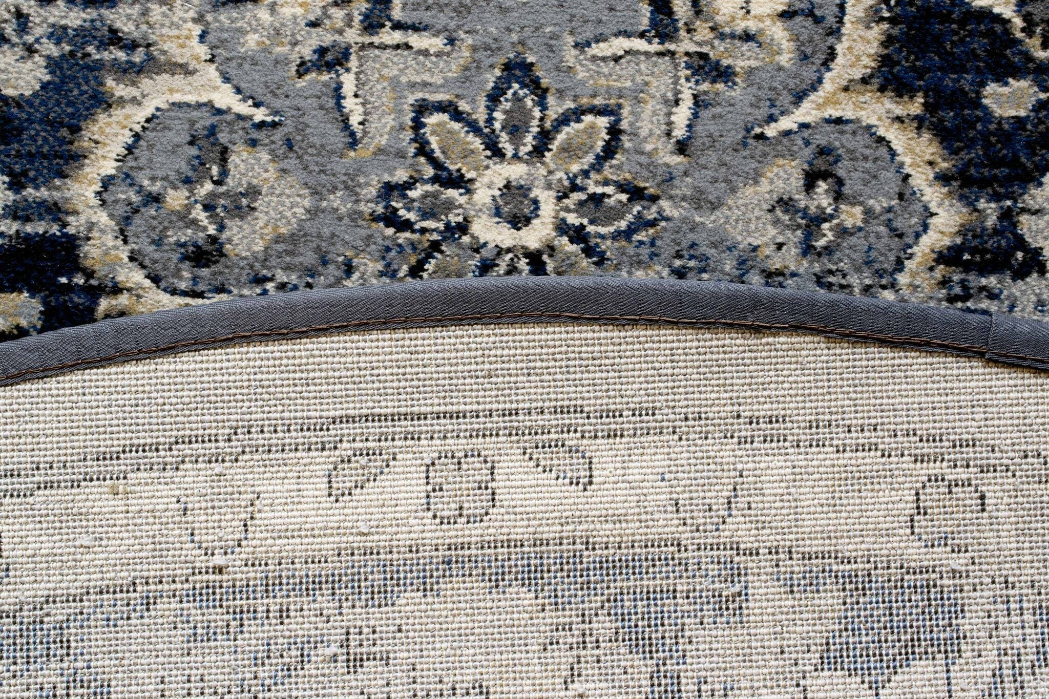 Da Vinci Kerman Medallion Blue Rug