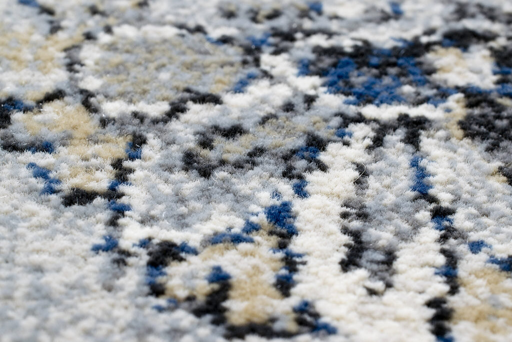 Da Vinci Kerman Medallion Blue Rug