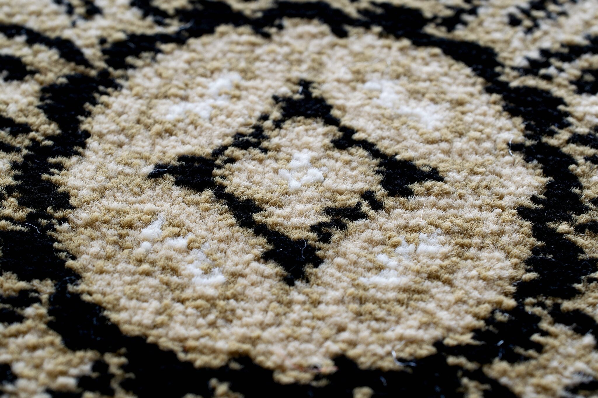 Da Vinci Aubusson Rosette Black Rug