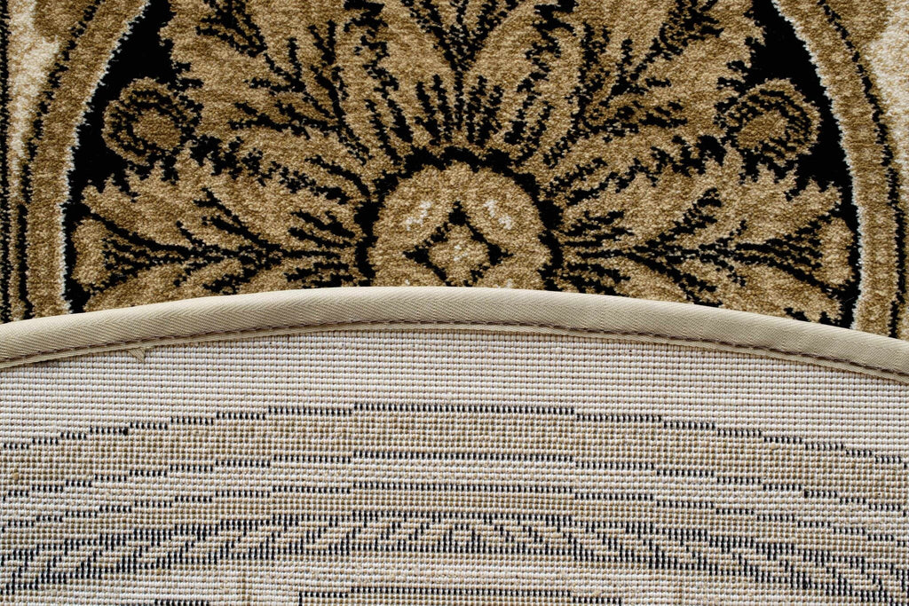 Da Vinci Aubusson Rosette Beige Rug