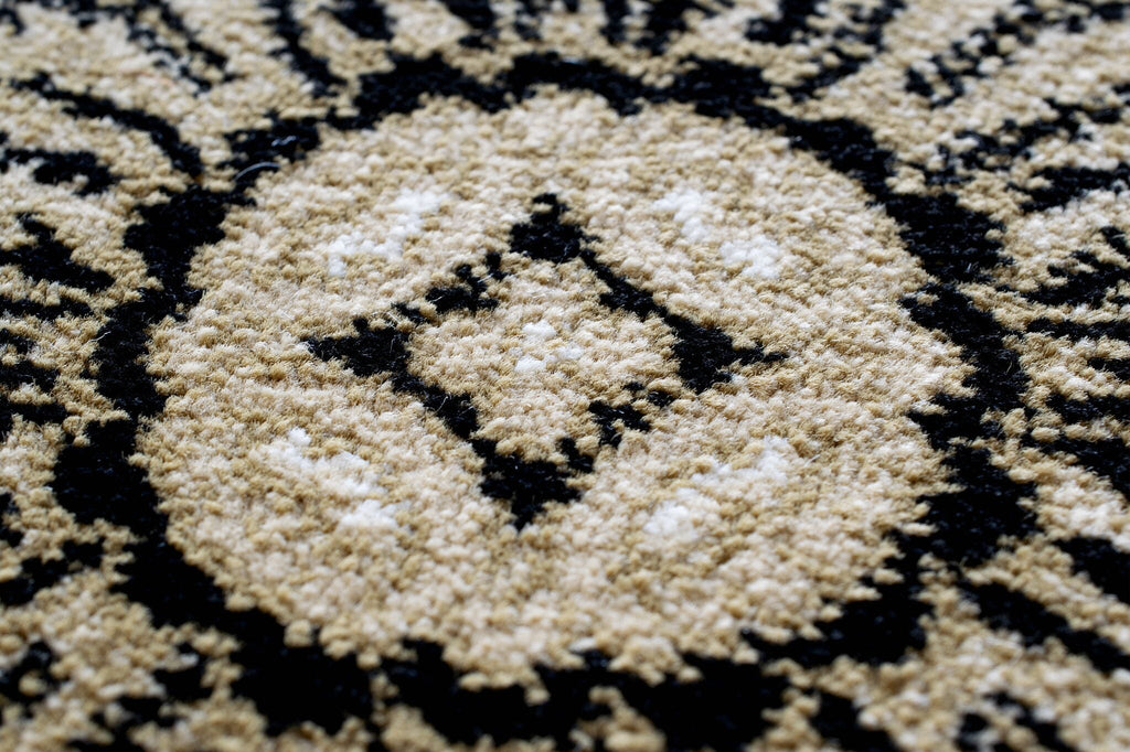 Da Vinci Aubusson Rosette Beige Rug