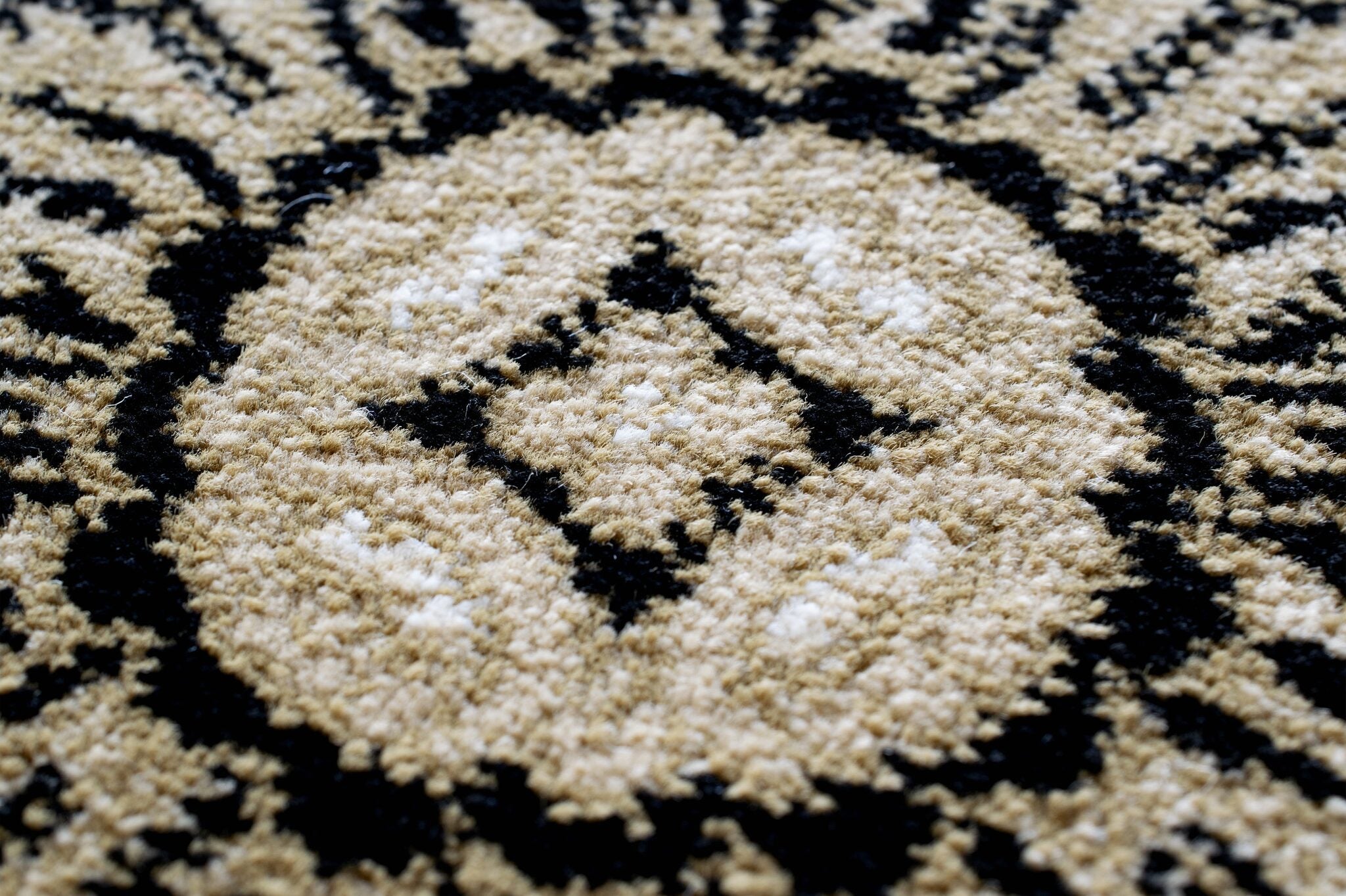 Da Vinci Aubusson Rosette Beige Rug