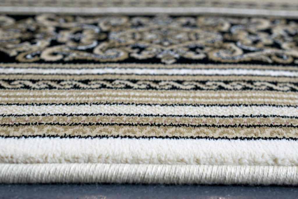 Da Vinci Aubusson Rosette Beige Rug