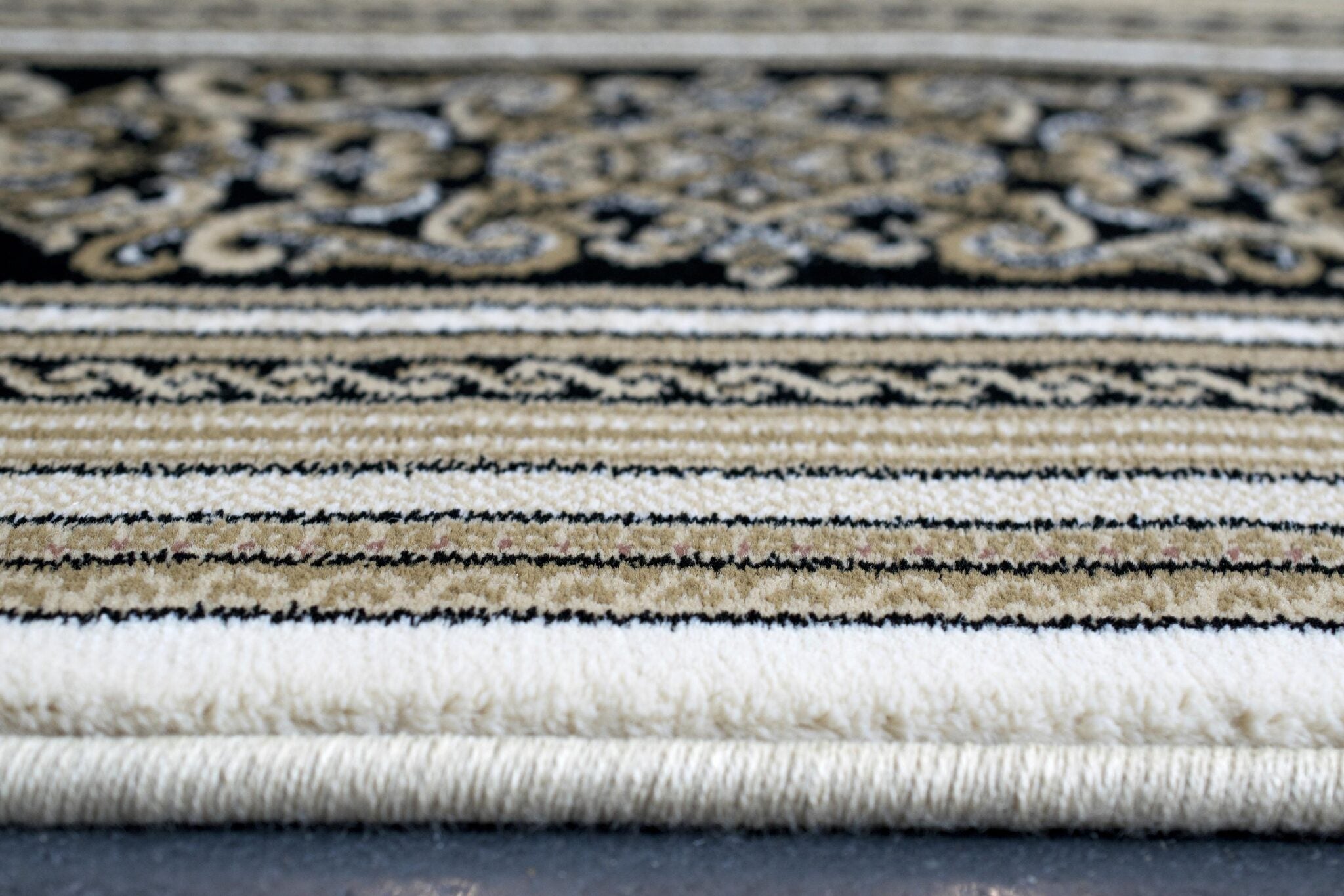Da Vinci Aubusson Rosette Beige Rug