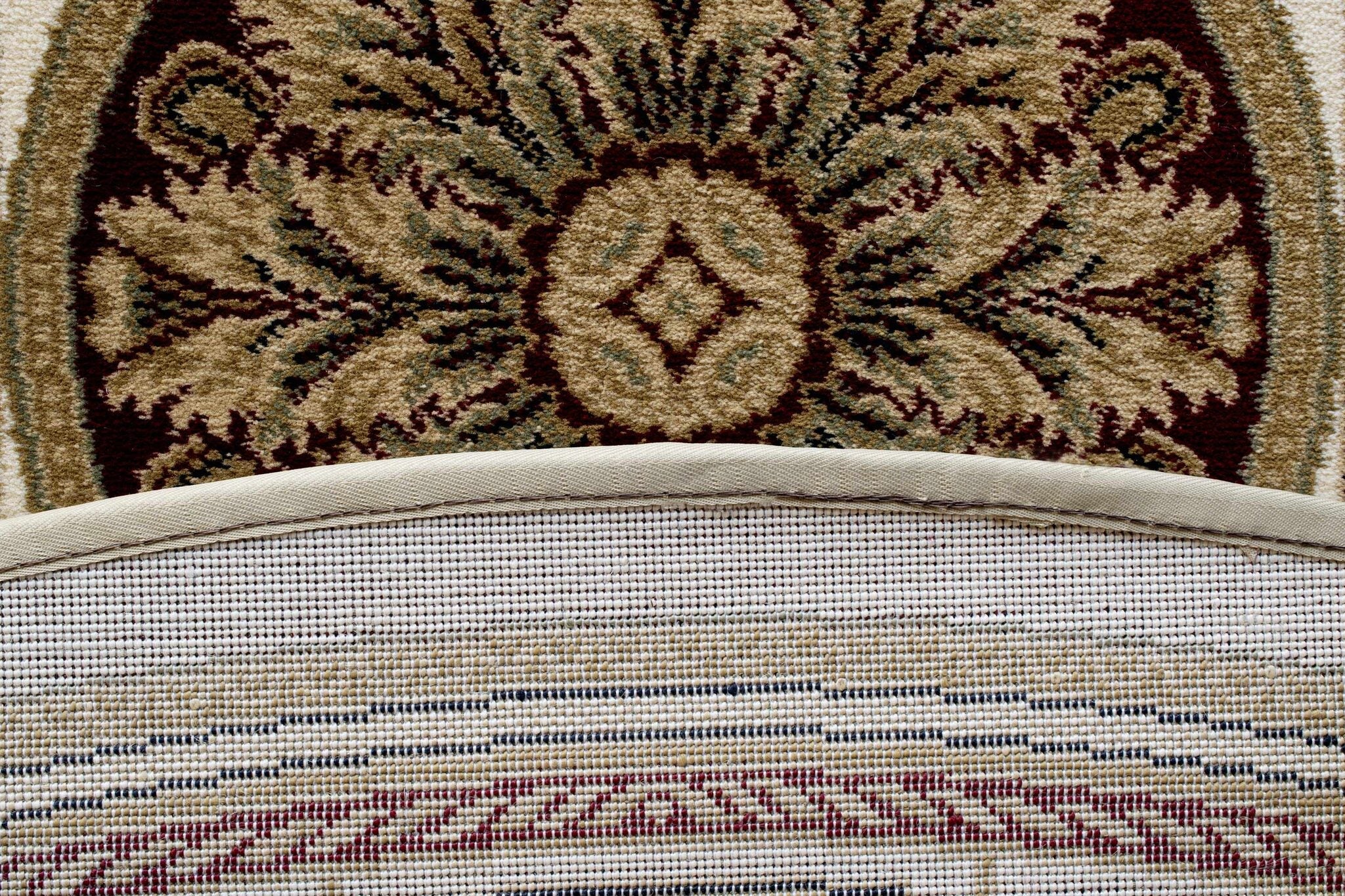 Da Vinci Aubusson Rosette Red Rug