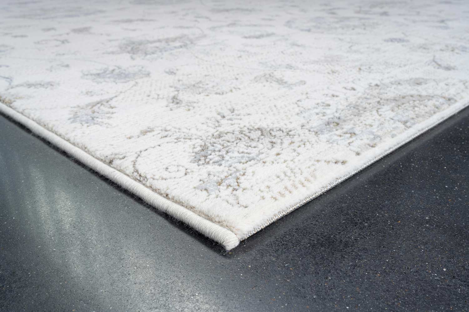 Oslo Faded Bloom Cream Grey Beige Rug