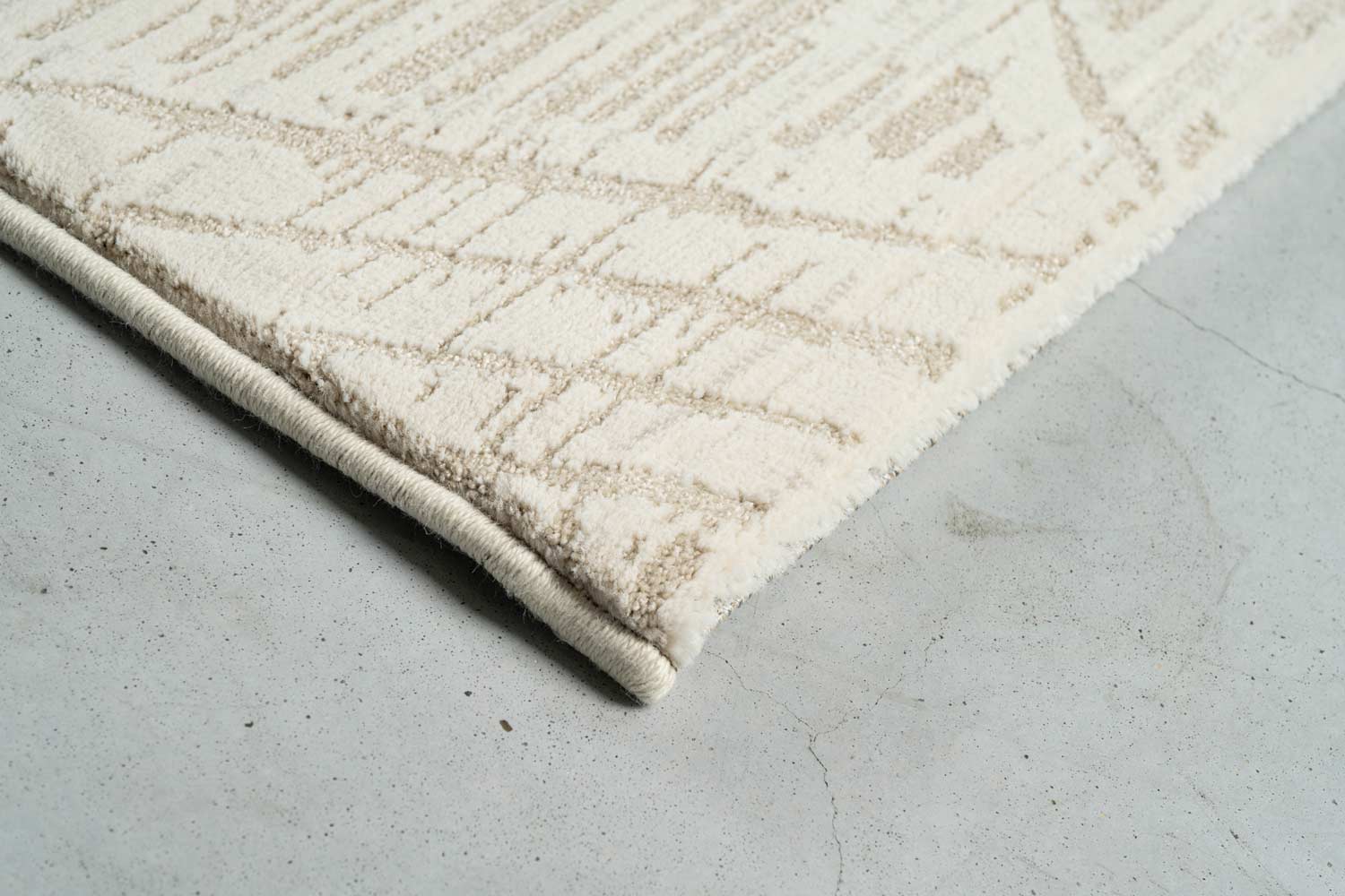 Oslo Diamond Trellis Beige Rug