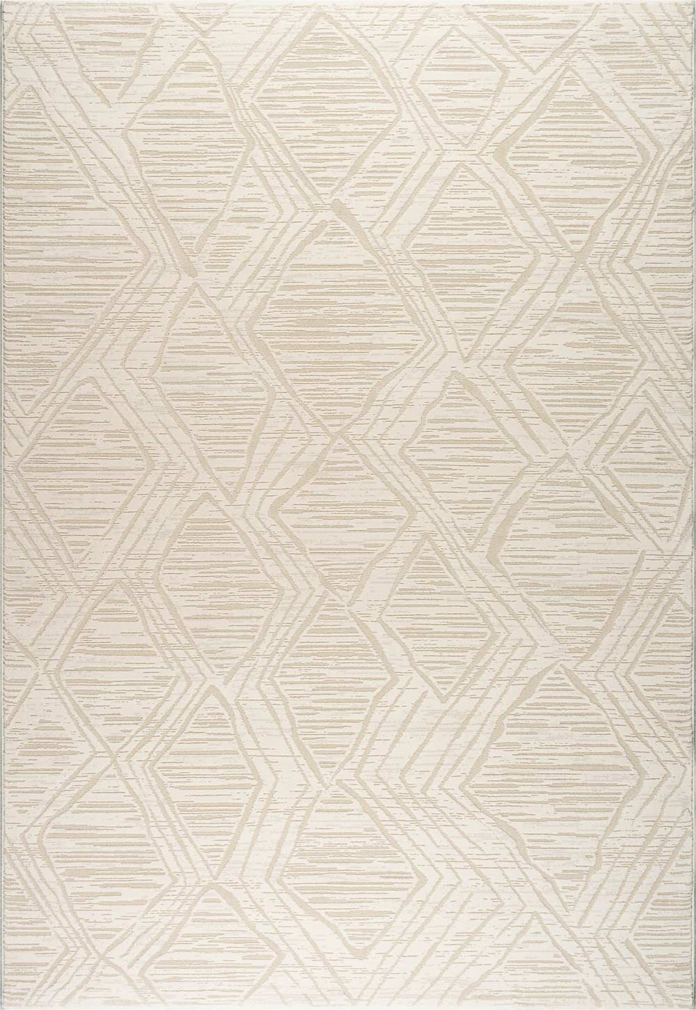 Oslo Diamond Trellis Beige Rug