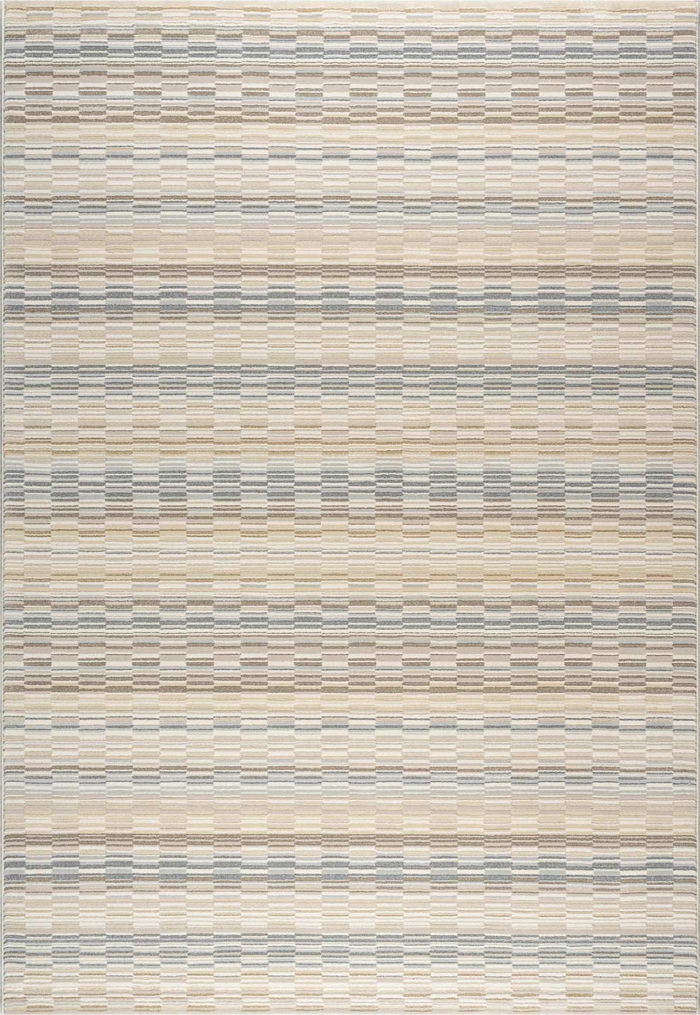 Oslo Sandbar Stripe Cream Grey Beige Rug