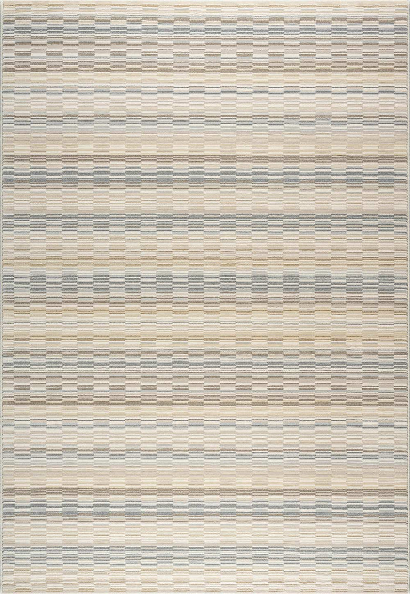 Oslo Sandbar Stripe Cream Grey Beige Rug