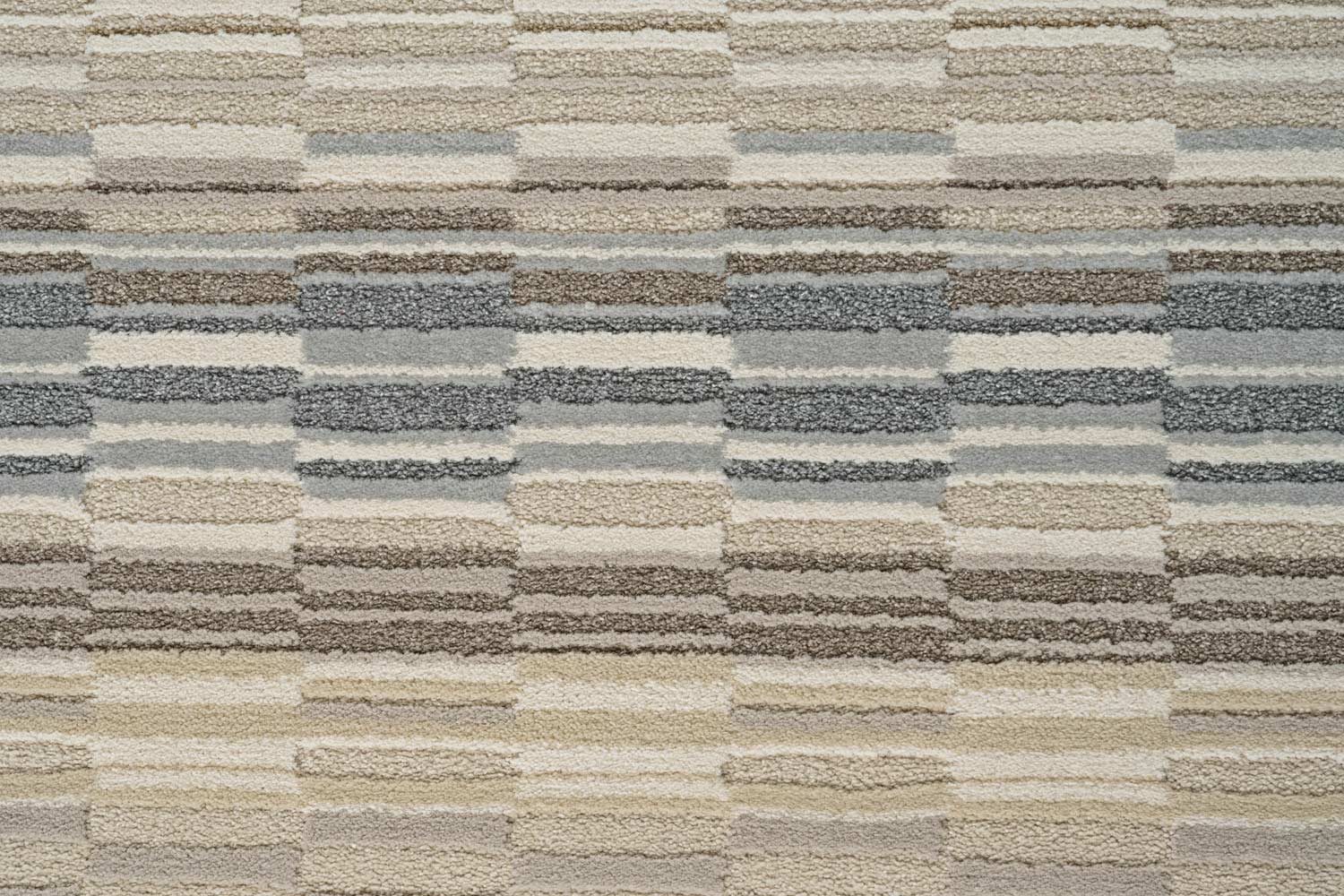 Oslo Sandbar Stripe Cream Grey Beige Rug