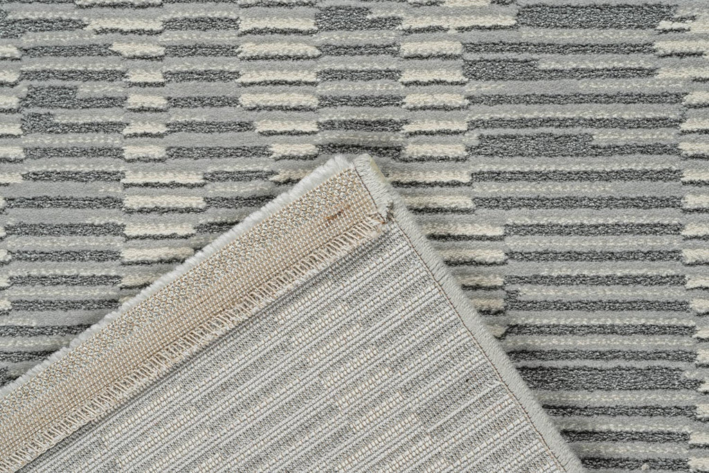 Oslo Birch Abstract Grey Rug