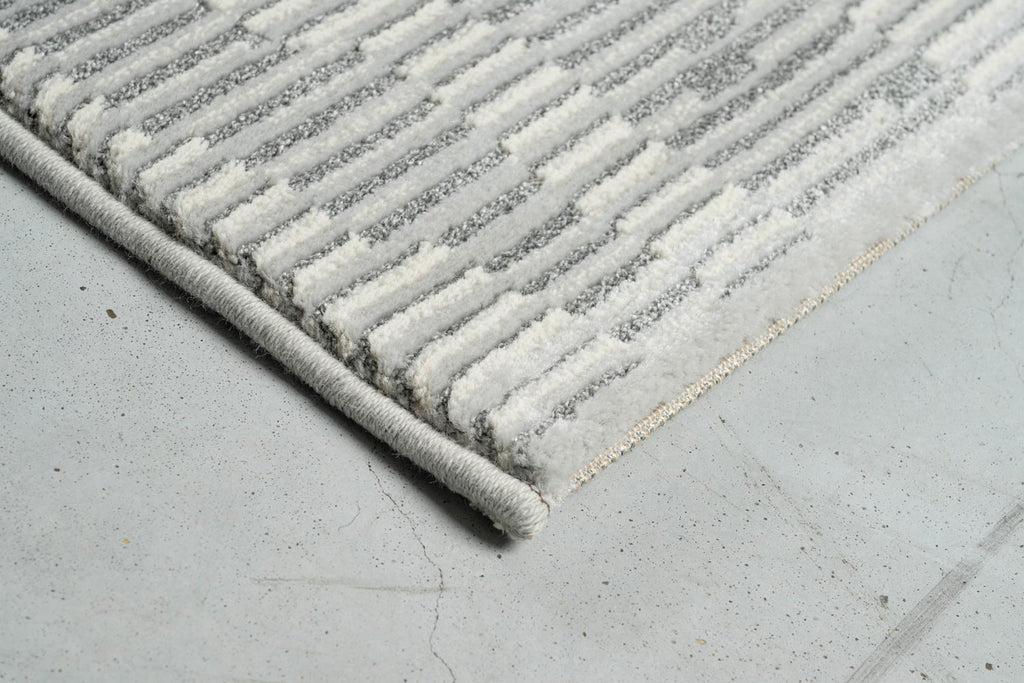 Oslo Birch Abstract Grey Rug