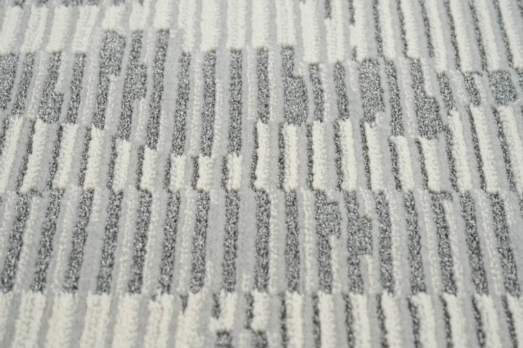 Oslo Birch Abstract Grey Rug