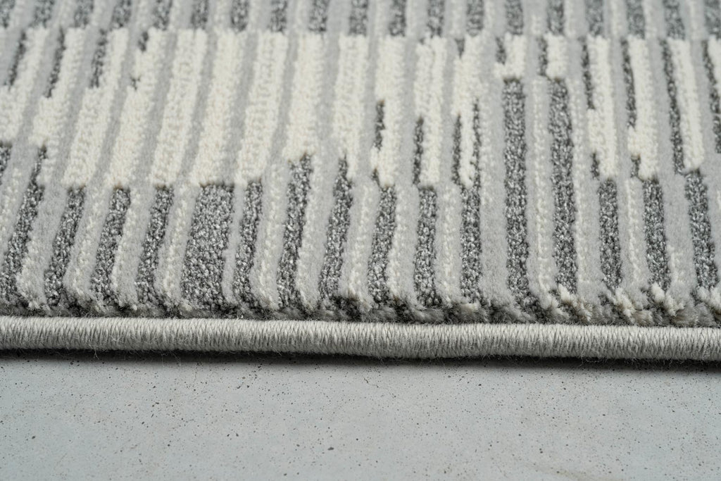 Oslo Birch Abstract Grey Rug