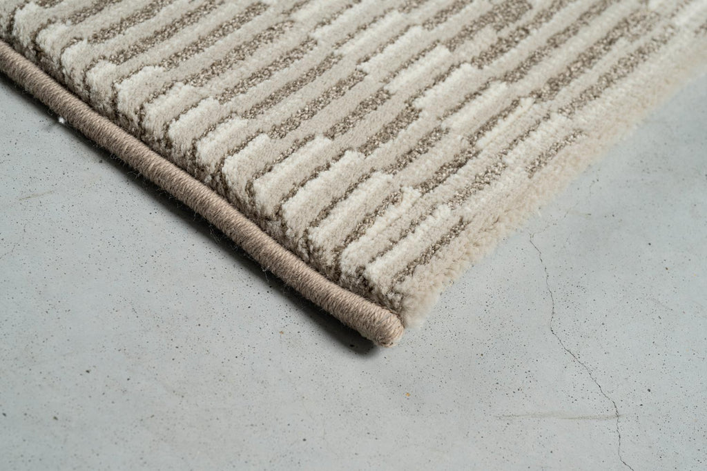 Oslo Birch Abstract Beige Rug