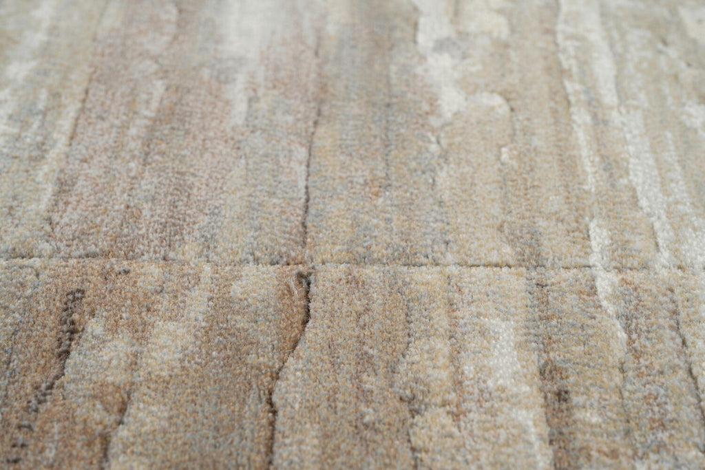 Galleria Bordered Strdata Beige Rug