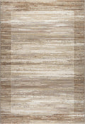 Galleria Bordered Strdata Beige Rug