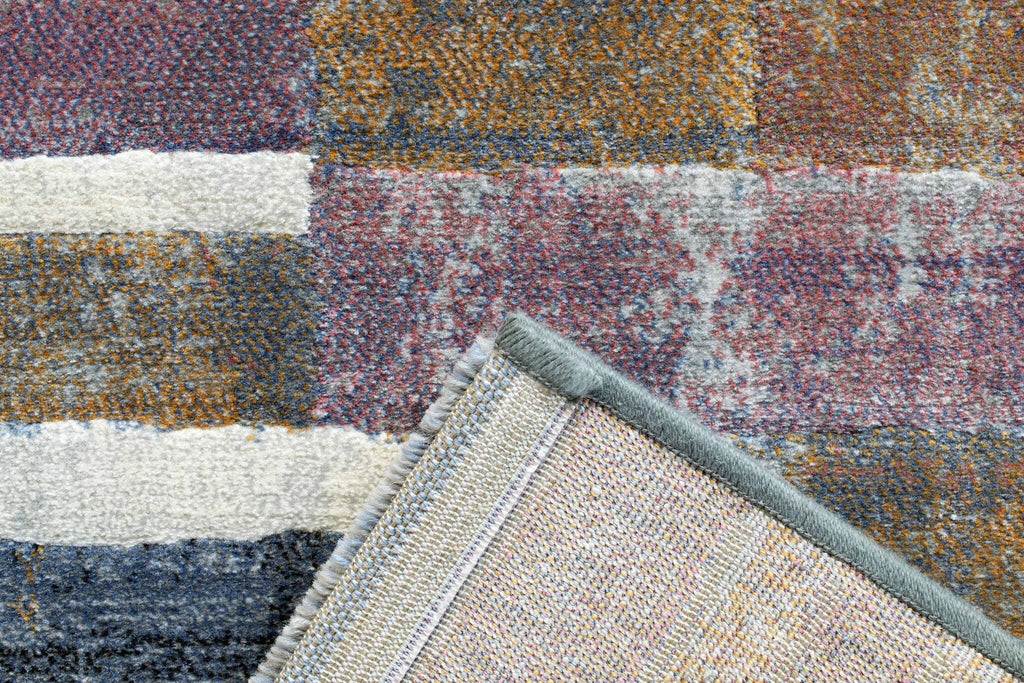 Galleria Mosaic Patch Blue grey Rug
