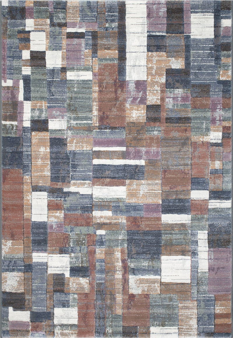Galleria Mosaic Patch Blue grey Rug