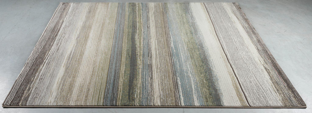 Galleria Horizon Stripe Green Rug