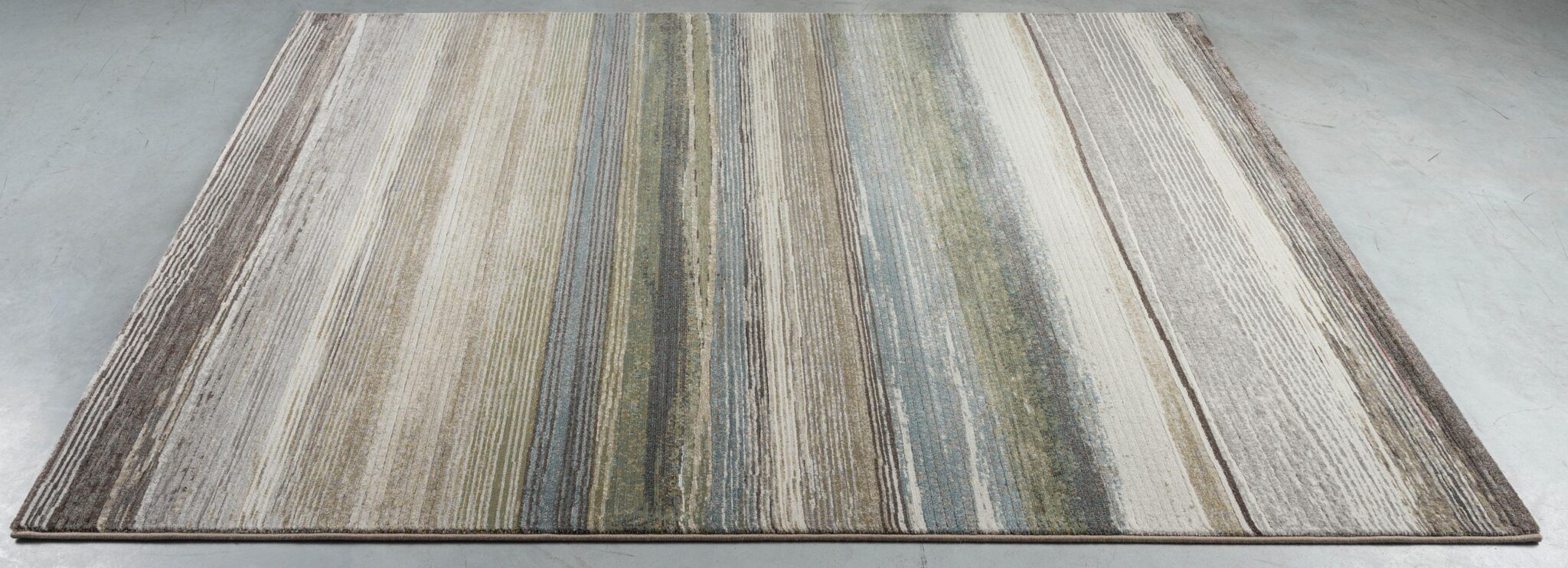 Galleria Horizon Stripe Green Rug