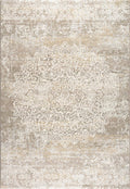 Galleria Faded Medallion Beige Rug