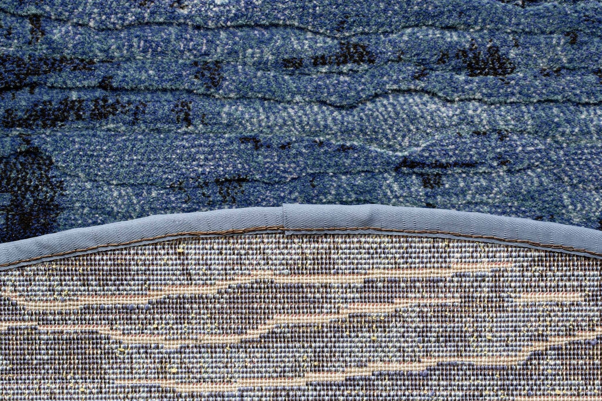Galleria Weathered Stripe Blue Rug