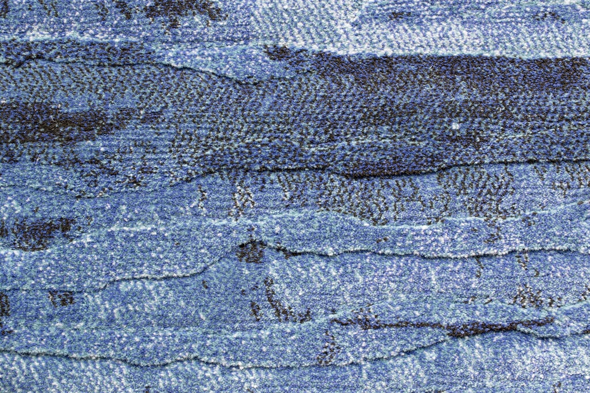 Galleria Weathered Stripe Blue Rug