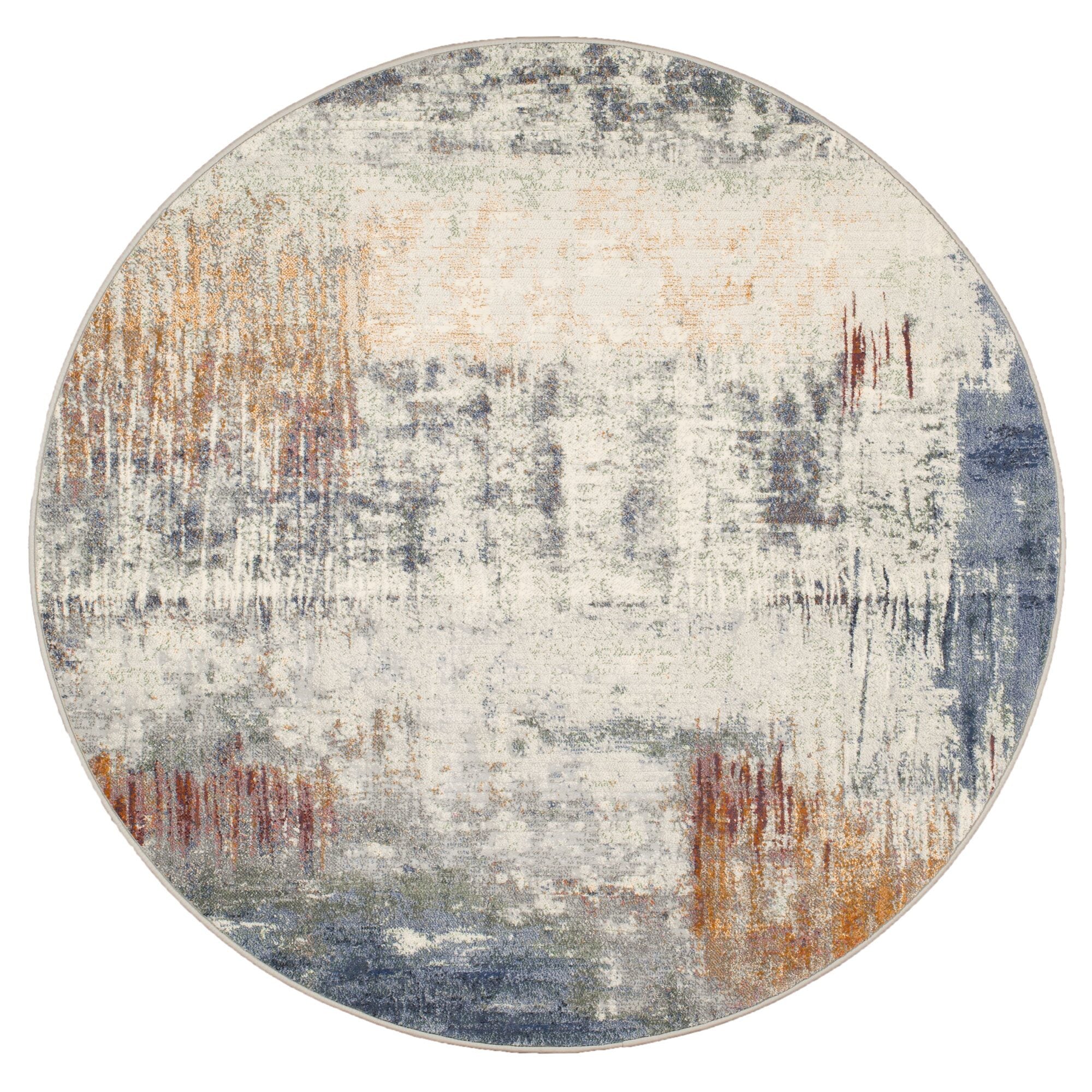 Galleria Storm Abstract Blue Rug